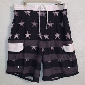 AirWalk Swim Truck Men’s Stars Print Short Size L